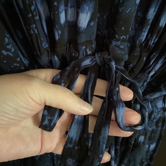 3X Melissa McCarthy Rhythm Blues Maxi Dress with Drawstring Tie Belt - Picture 9 of 17